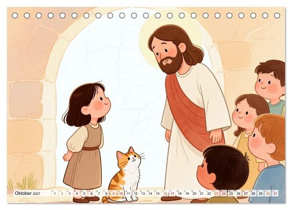 Produktbild: Luna, Minka und die Bibel (Tischkalender 2027 DIN A5 quer), CALVENDO Monatskalender