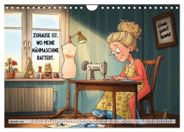 Produktbild: Fr&ouml;hlich eingef&auml;delt (Wandkalender 2026 DIN A4 quer), CALVENDO Monatskalender
