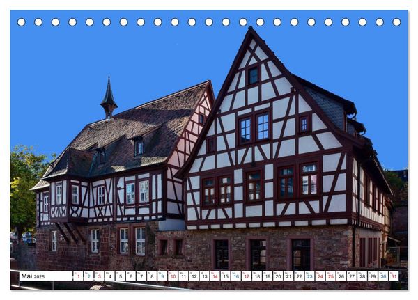 Produktbild: Erbach - Die Odenw&auml;lder Residenzstadt (Tischkalender 2026 DIN A5 quer), CALVENDO Monatskalender