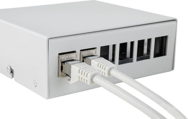Produktbild: Renkforce 6 Port Konsolidierungspunkt-Box f&uuml;r Keystone-Module Unbest&uuml;ckt