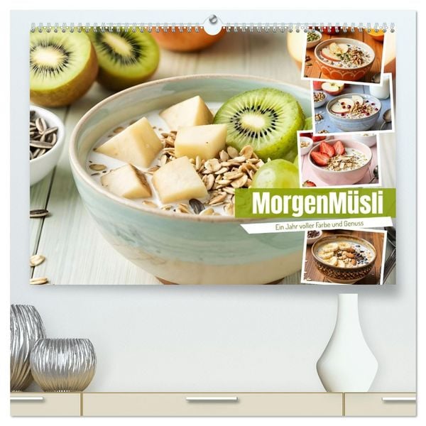 Produktbild: MorgenM&uuml;sli - Ein Jahr voller Farbe und Genuss (hochwertiger Premium Wandkalender 2027 DIN A2 quer), Kunstdruck in Hochglanz