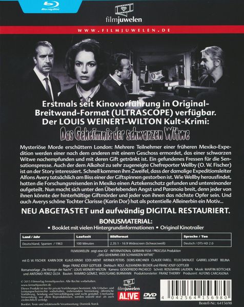 Produktbild: Das Geheimnis der schwarzen Witwe - Filmjuwelen