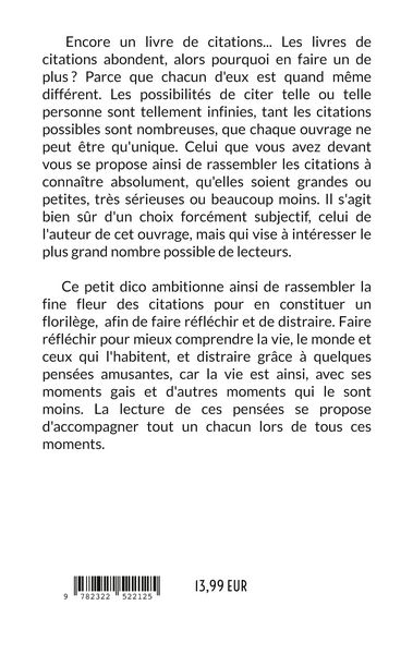 Produktbild: Le petit dico des grandes citations (et des moins grandes) &agrave; conna&icirc;tre absolument