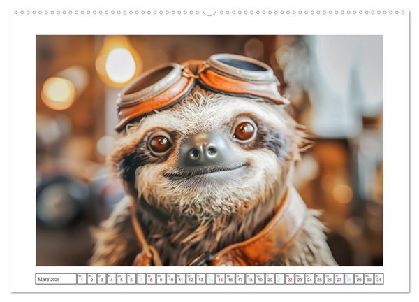 Produktbild: Snoozers Tr&auml;umende Abenteuer (hochwertiger Premium Wandkalender 2026 DIN A2 quer), Kunstdruck in Hochglanz