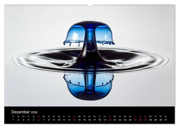 Produktbild: Liquid Art - Magische Momente mit Wassertropfen (Wandkalender 2026 DIN A2 quer), CALVENDO Monatskalender