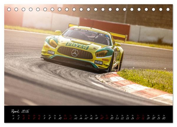 Produktbild: Emotions on Track - Langstreckenmeisterschaft am N&uuml;rburgring - GT3 (Tischkalender 2026 DIN A5 quer), CALVENDO Monatskalender