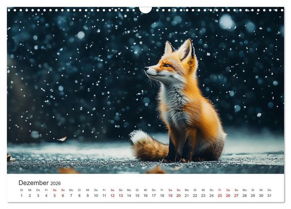 Produktbild: Wild und weich - Die zauberhafte Welt der Rotf&uuml;chse (Wandkalender 2026 DIN A3 quer), CALVENDO Monatskalender