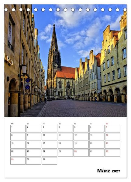 Produktbild: M&uuml;nster entdecken (Tischkalender 2027 DIN A5 hoch), CALVENDO Monatskalender