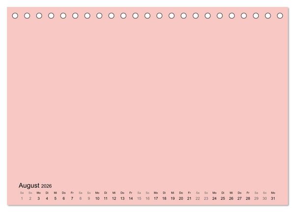 Produktbild: DIY Bastel-Kalender -Warme Pastell Farben- Zum Selbstgestalten (Tischkalender 2026 DIN A5 quer), CALVENDO Monatskalender