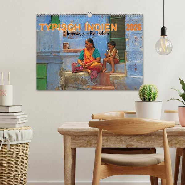 Produktbild: Typisch Indien - Unterwegs in Rajasthan (Wandkalender 2026 DIN A3 quer), CALVENDO Monatskalender
