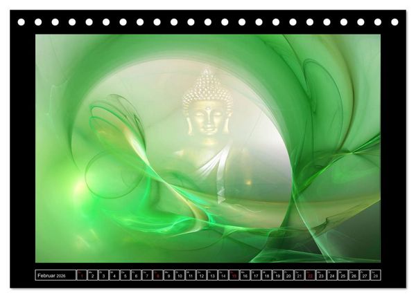 Produktbild: Buddha - Harmonie und Entspannung (Tischkalender 2026 DIN A5 quer), CALVENDO Monatskalender