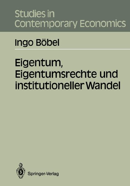 Produktbild: Eigentum, Eigentumsrechte und institutioneller Wandel
