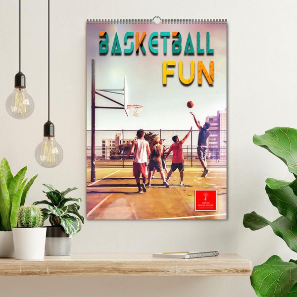 Produktbild: Basketball Fun (Wandkalender 2026 DIN A2 hoch), CALVENDO Monatskalender