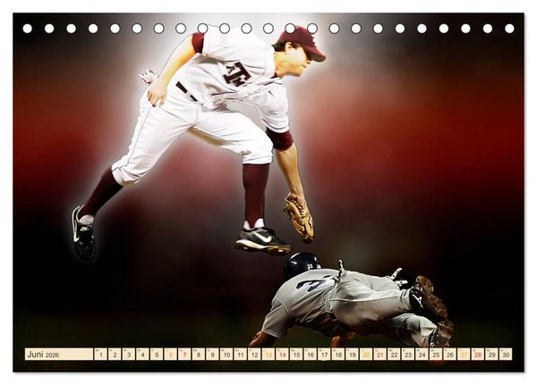 Produktbild: Baseball - Fight (Tischkalender 2026 DIN A5 quer), CALVENDO Monatskalender
