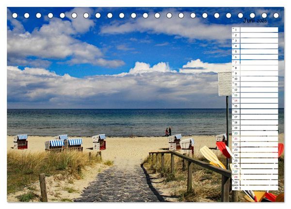 Produktbild: Ostseebad Boltenhagen - Sehnsuchtsort an der Ostsee (Tischkalender 2026 DIN A5 quer), CALVENDO Monatskalender
