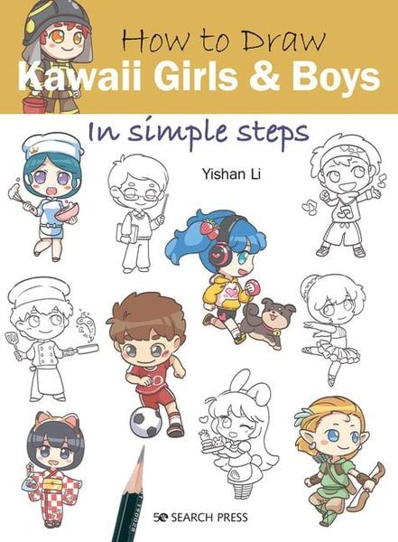 Produktbild: How to Draw Kawaii Girls and Boys in Simple Steps