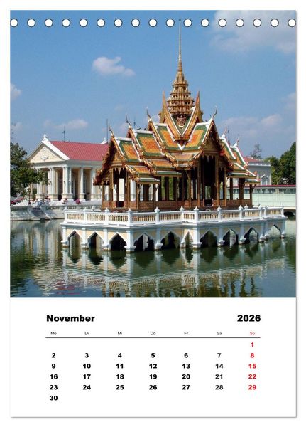 Produktbild: Thailand - Eine kleine Rundreise (Tischkalender 2026 DIN A5 hoch), CALVENDO Monatskalender