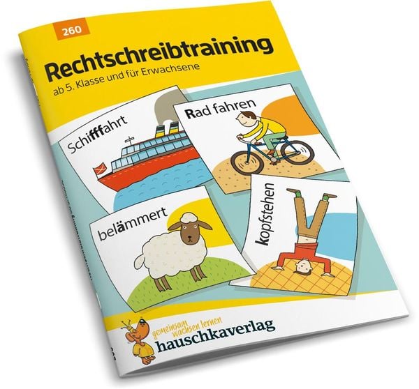 Produktbild: Rechtschreibtraining ab 5. Klasse und f&uuml;r Erwachsene, A5-Heft