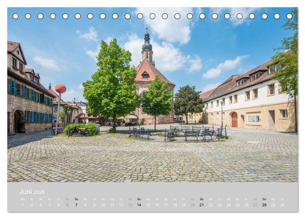 Produktbild: Hugenottenstadt Erlangen 2026 (Tischkalender 2026 DIN A5 quer), CALVENDO Monatskalender