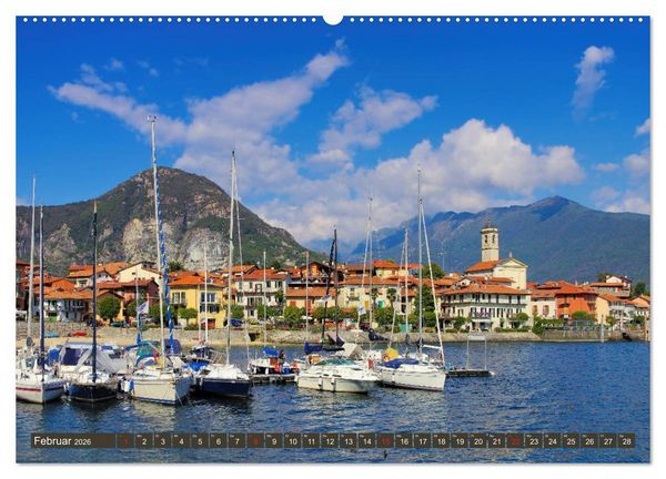 Produktbild: Lago Maggiore - Bezaubernde Orte am Westufer (hochwertiger Premium Wandkalender 2026 DIN A2 quer), Kunstdruck in Hochglanz