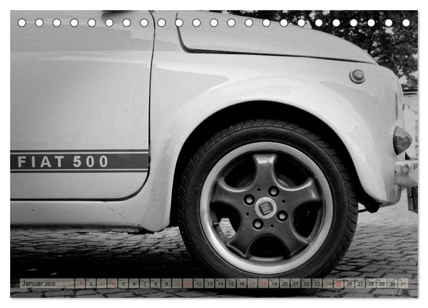 Produktbild: il Cinquecento - Details im Fokus - im Look eines legend&auml;ren Analogfilms (Tischkalender 2026 DIN A5 quer), CALVENDO Monatskalender
