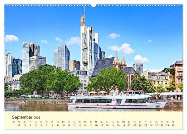 Produktbild: Frankfurt am Main - Finanzen und Geschichte (Wandkalender 2026 DIN A2 quer), CALVENDO Monatskalender