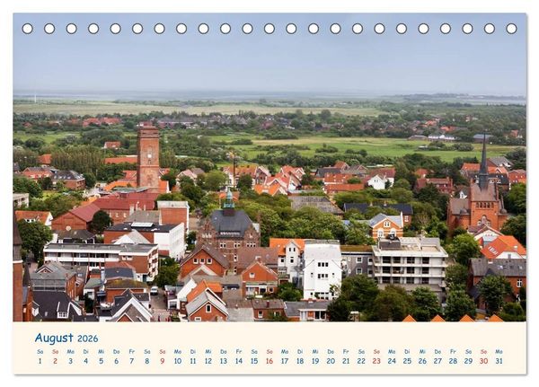 Produktbild: Urlaub auf Borkum (Tischkalender 2026 DIN A5 quer), CALVENDO Monatskalender