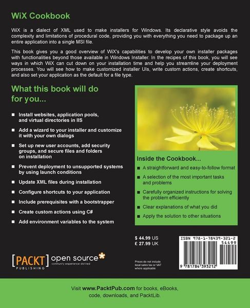 Produktbild: WiX Cookbook
