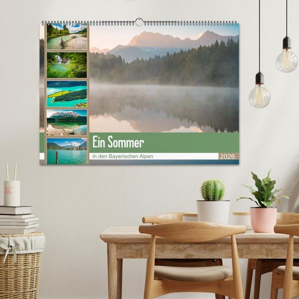 Produktbild: Ein Sommer in den Bayerischen Alpen (Wandkalender 2026 DIN A2 quer), CALVENDO Monatskalender
