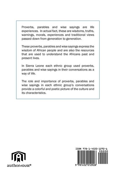 Produktbild: African Proverbs, Parables and Wise Sayings