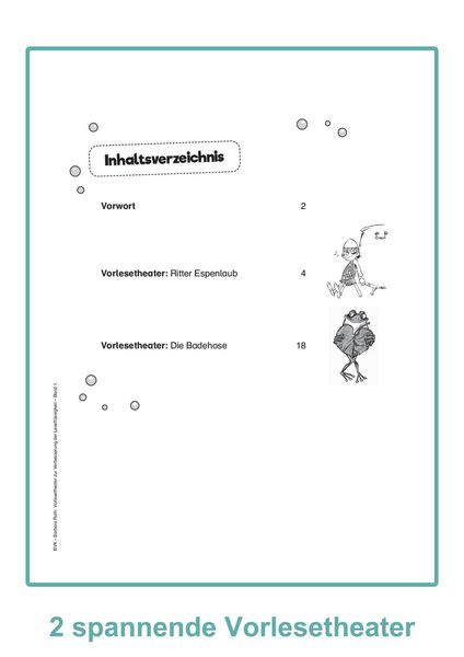 Produktbild: Vorlesetheater Band 1