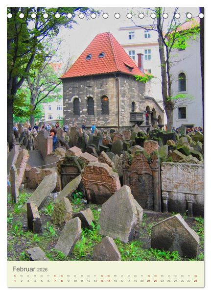 Produktbild: J&uuml;disches Prag (Tischkalender 2026 DIN A5 hoch), CALVENDO Monatskalender