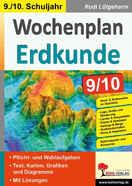 Produktbild: Wochenplan Erdkunde / Klasse 9-10