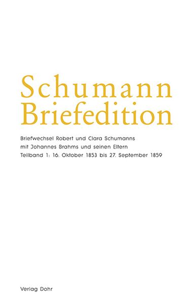 Produktbild: Schumann-Briefedition / Schumann-Briefedition II.3