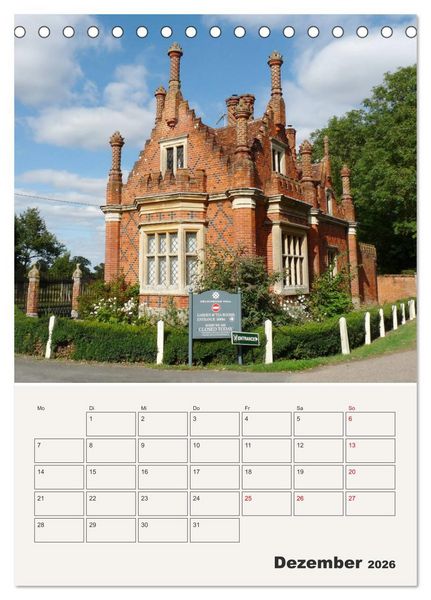 Produktbild: Lovely England Wundersch&ouml;ne Reiseeindr&uuml;cke (Tischkalender 2026 DIN A5 hoch), CALVENDO Monatskalender