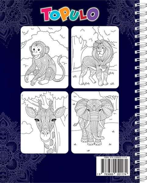 Produktbild: Mein Tierisches Mandala Malbuch