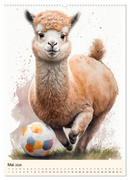 Produktbild: Fu&szlig;ball Stars - Fu&szlig;ball regiert die Welt (hochwertiger Premium Wandkalender 2026 DIN A2 hoch), Kunstdruck in Hochglanz
