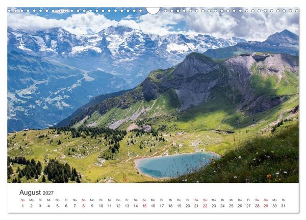 Produktbild: Berner Oberland - Bergwelten (Wandkalender 2027 DIN A3 quer), CALVENDO Monatskalender