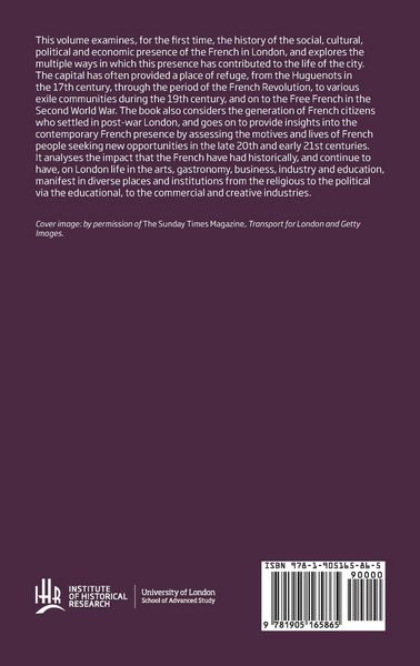 Produktbild: A history of the French in London