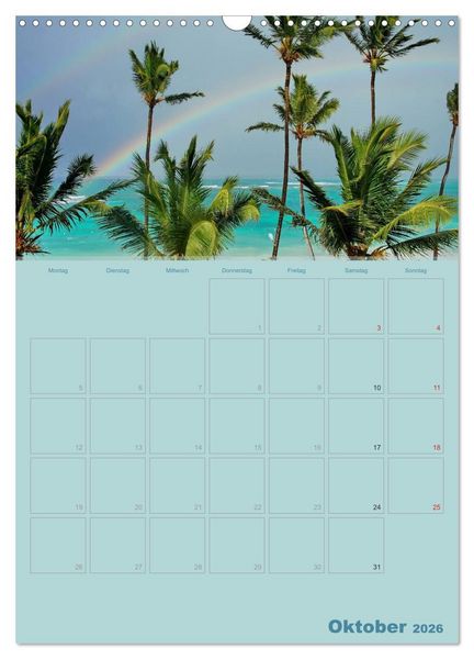 Produktbild: Karibik - Sonne, Strand und Palmen (Wandkalender 2026 DIN A3 hoch), CALVENDO Monatskalender