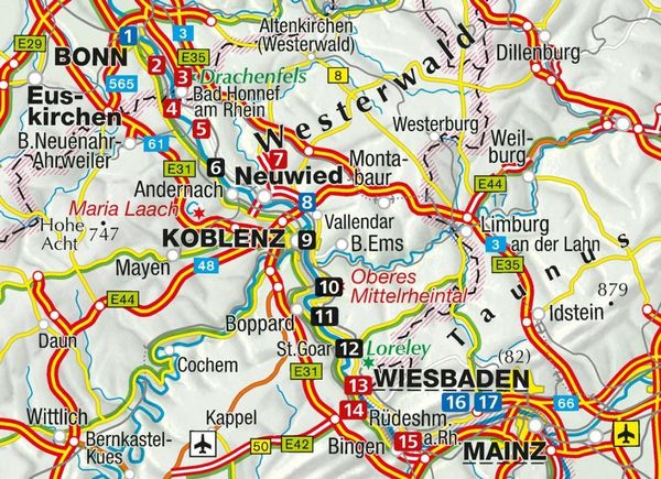Produktbild: KOMPASS Wanderf&uuml;hrer Rheinsteig