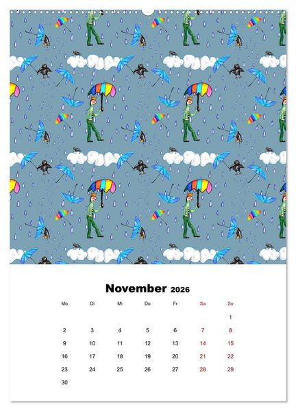Produktbild: MUSTERMACKE (hochwertiger Premium Wandkalender 2026 DIN A2 hoch), Kunstdruck in Hochglanz