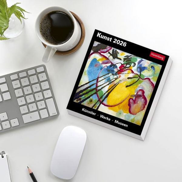 Produktbild: Kunst Tagesabreißkalender 2026 - Kulturkalender - Künstler, Werke, Museen