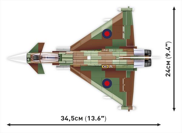 Produktbild: COBI Armed Forces 5843 - RAF Typhoon FGR4 GiNA, Bausatz 1:48, 577 Klemmbausteine