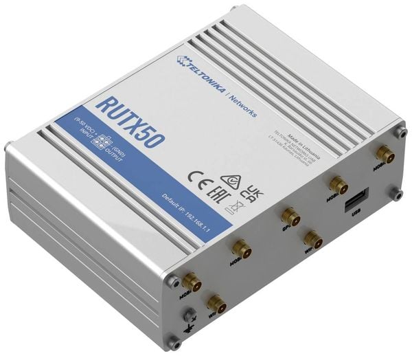 Teltonika RUTX50 Router Integriertes Modem: 5G, LTE, UMTS 2.4 GHz, 5 GHz