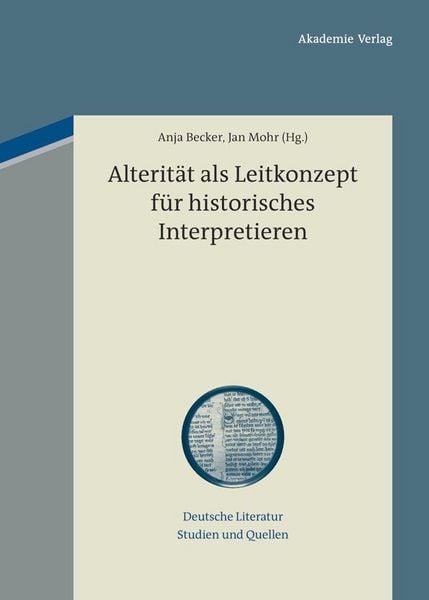 Produktbild: Alterit&auml;t als Leitkonzept f&uuml;r historisches Interpretieren