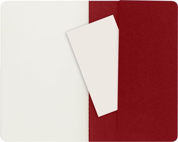 Produktbild: Moleskine Cahier Pocket Plain Red Cover L. 3er Pack