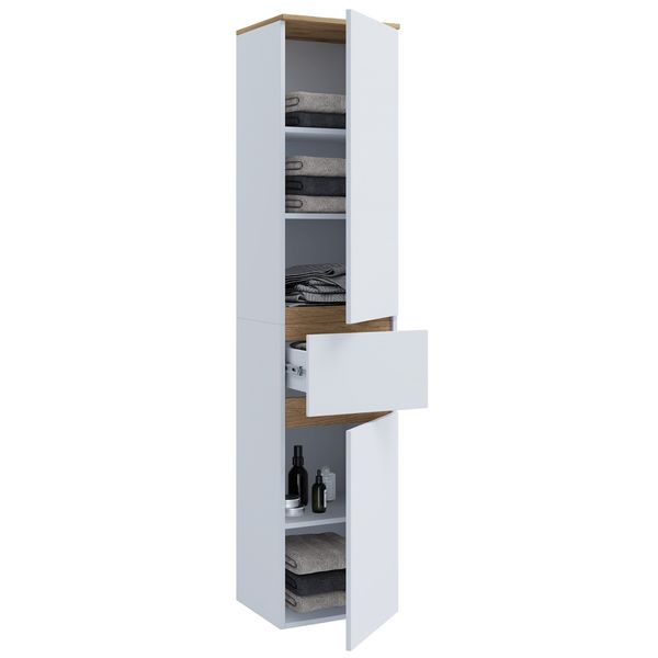 Produktbild: Badm&ouml;bel Hochschrank 165x57x33 Dreht&uuml;ren Cosila