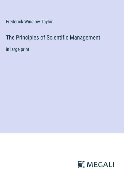 Produktbild: The Principles of Scientific Management