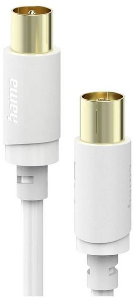 Produktbild: Hama Antennen, SAT Anschlusskabel [1x Koaxial-Stecker - 1x Koaxial-Buchse] 3m 120 dB Wei&szlig;